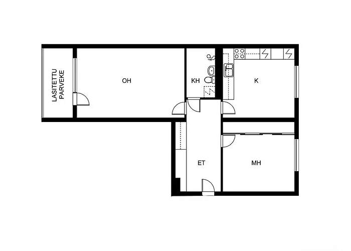 Vesijaervi Side Life 2-room Διαμέρισμα